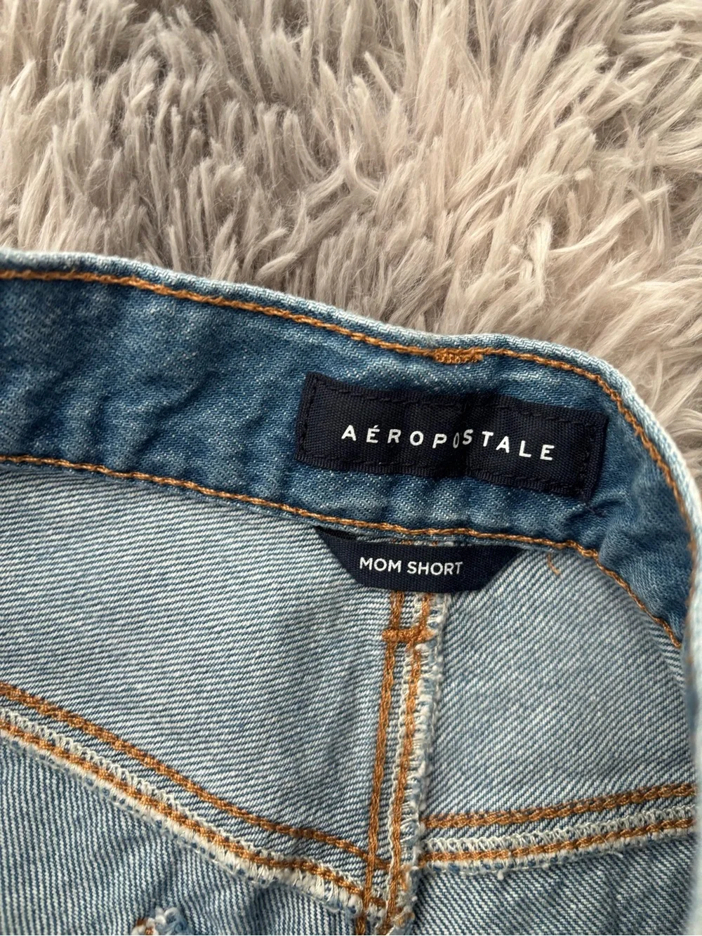 Aeropostale Light Blue Distressed Denim Shorts